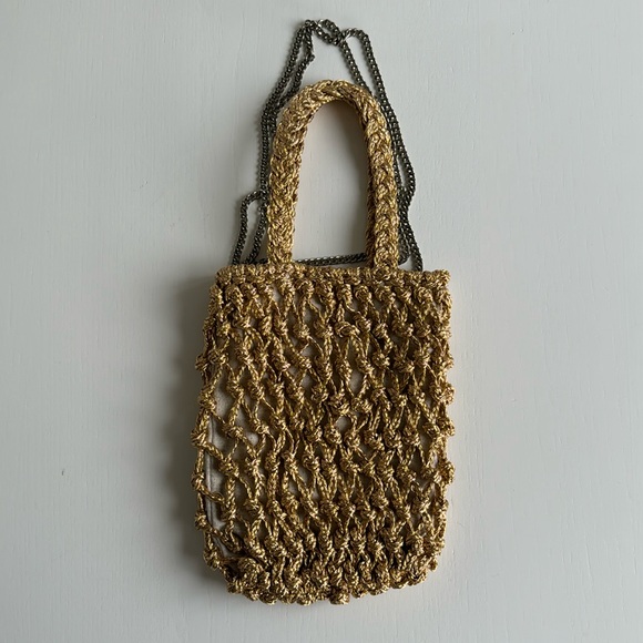 Zara metallic woven bag - Picture 1 of 2